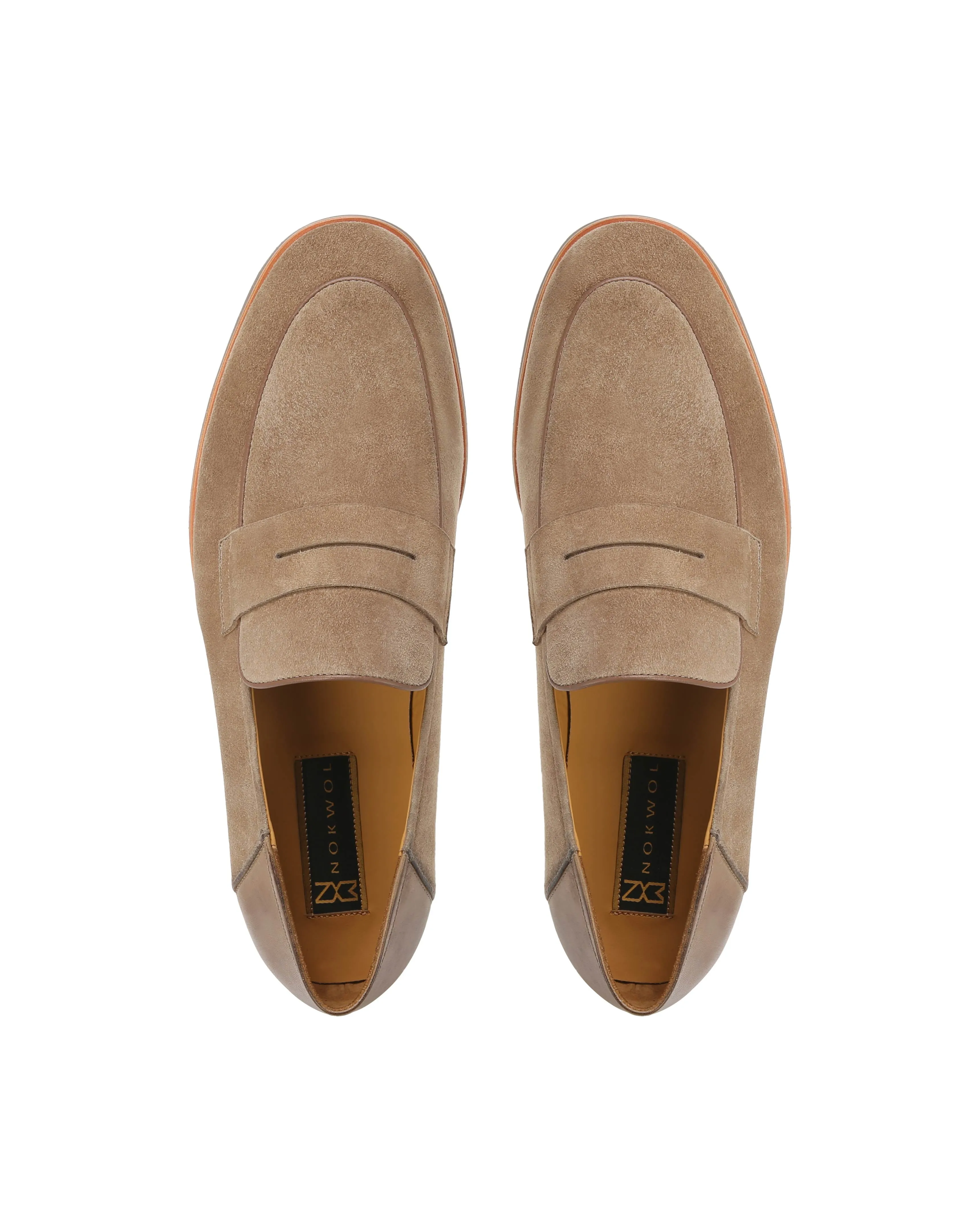 Penny Loafers Vintage Giacomo Taupe Suede