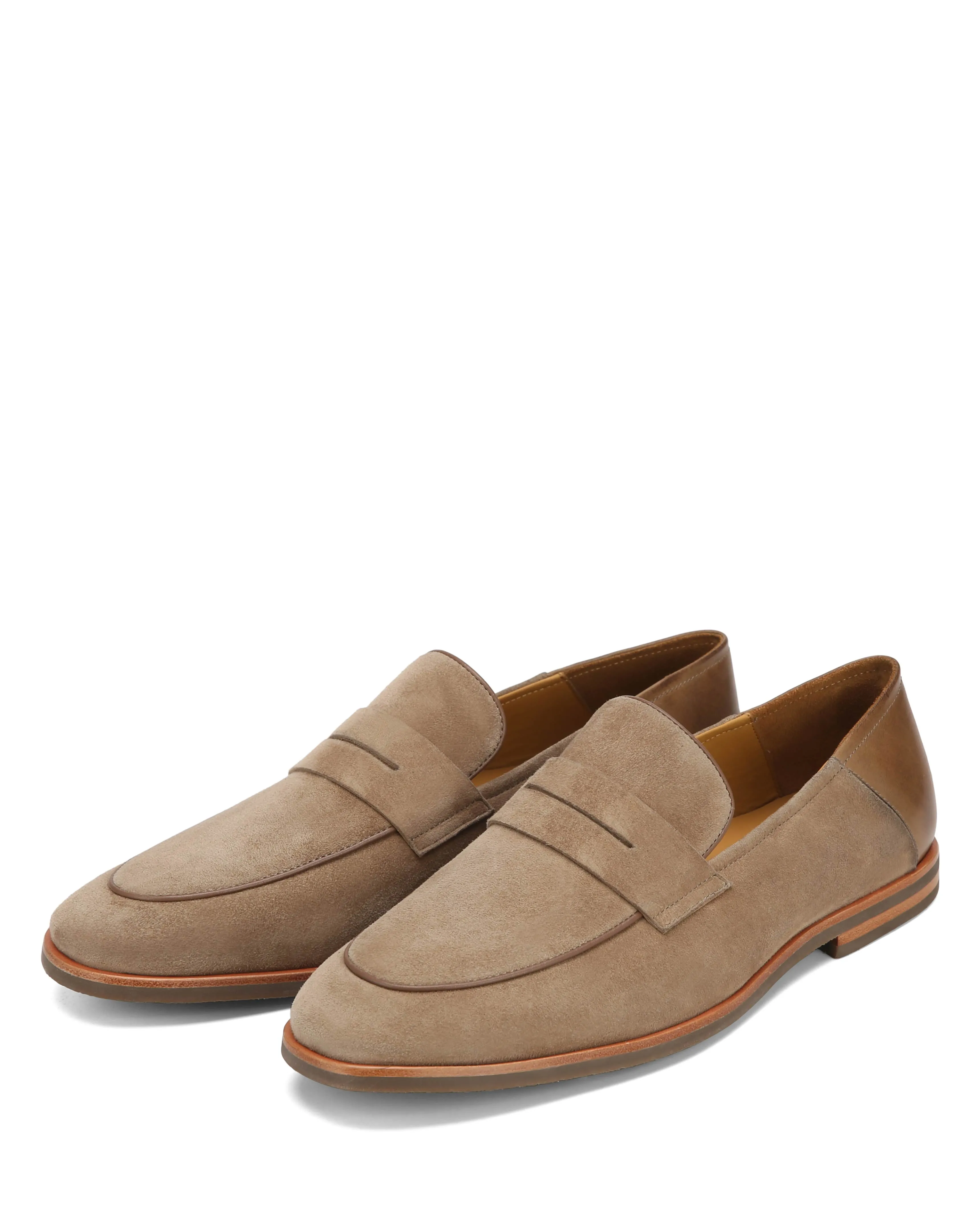 Best Loafers To Wear With A Suit Giacomo Taupe Suede