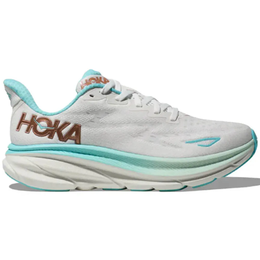 Women's Hoka Clifton 9, Frost/Rose Gold, 12 D Wide Shoes Kuala Lumpur