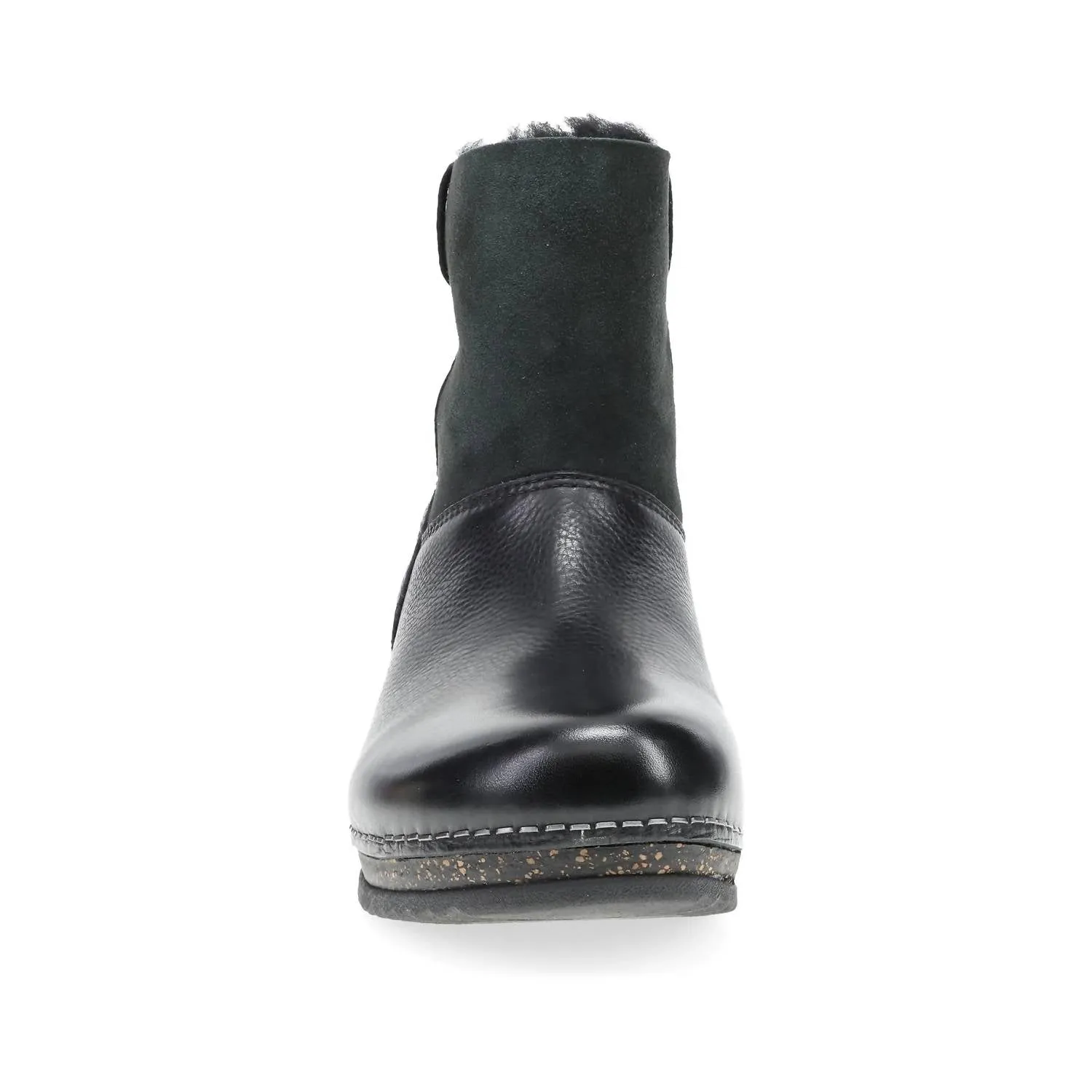 Women's Mckenzie Waxy Milled In Black Wide Calf Winter Boots