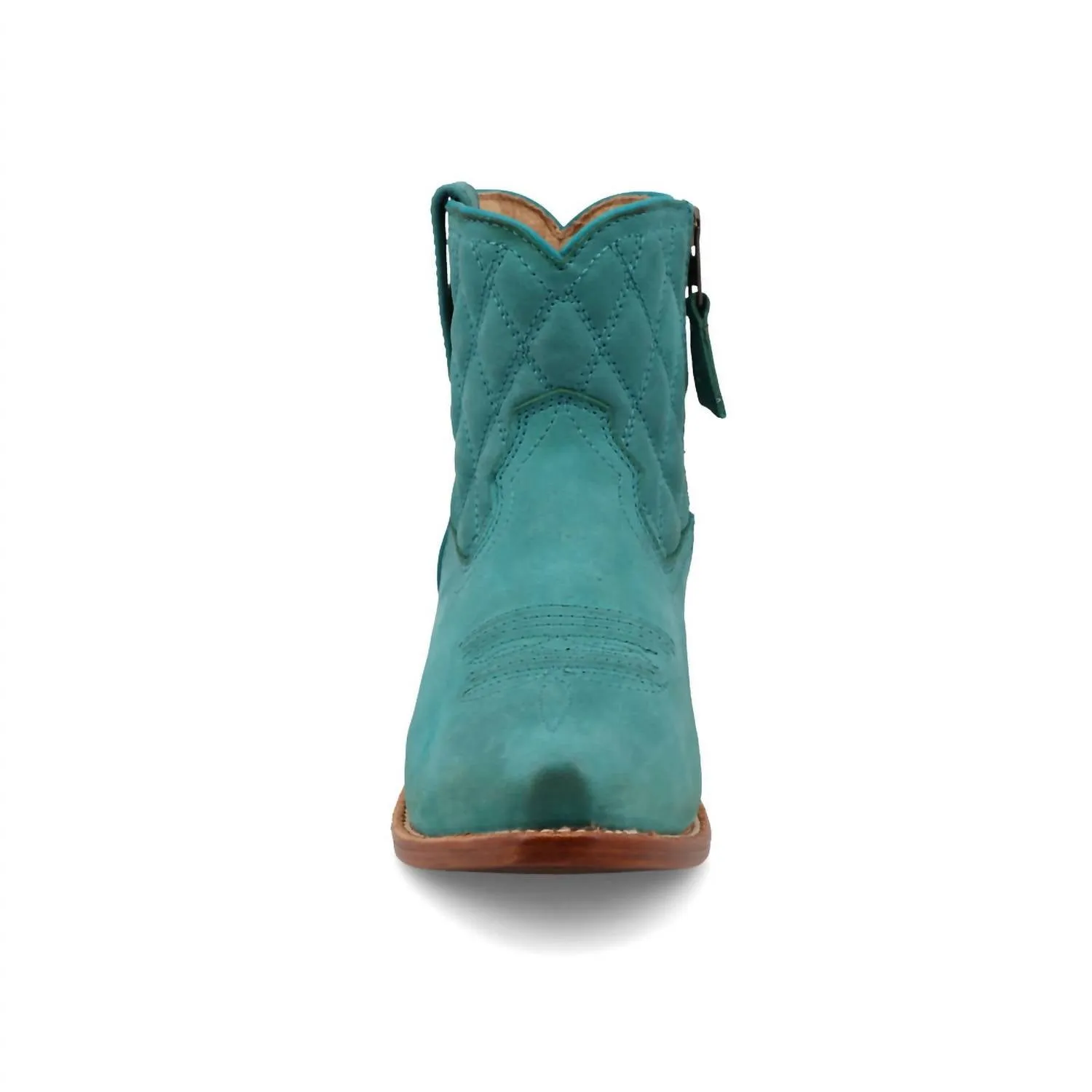 Women's Steppin' Out Bootie In Blue Turquoise Leather Cowboy Boots