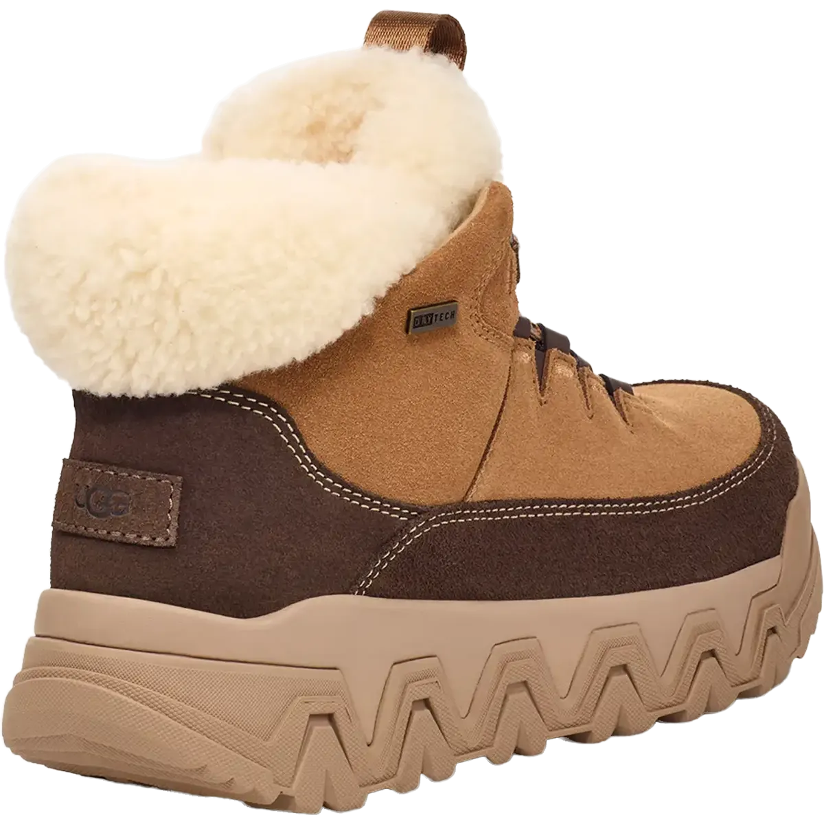 Women's TerreTrail Cozy Lace White Fuzzy Boots