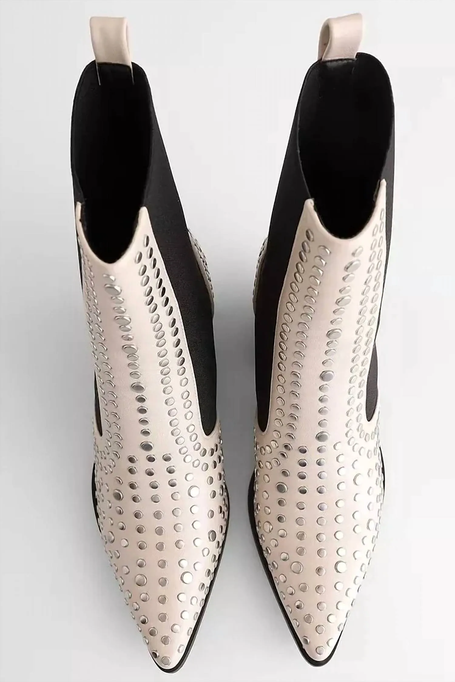 Those Boots Are Made For Walking Women's Zsa Zsa Studded Bootie In White