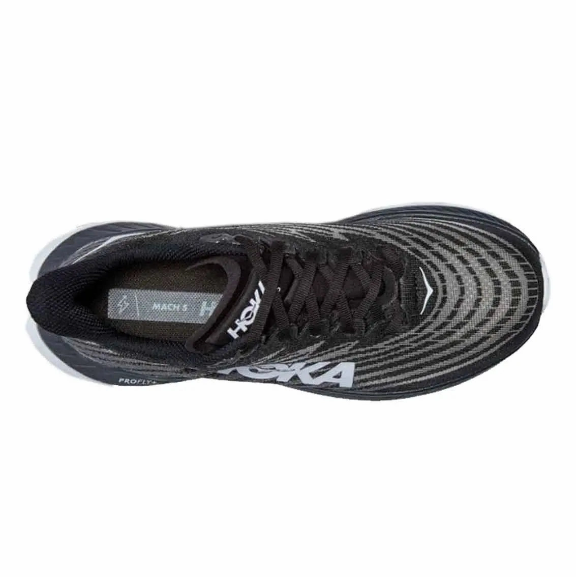 Dealers Womens HOKA Mach 5 (Wide) - Black / Castlerock