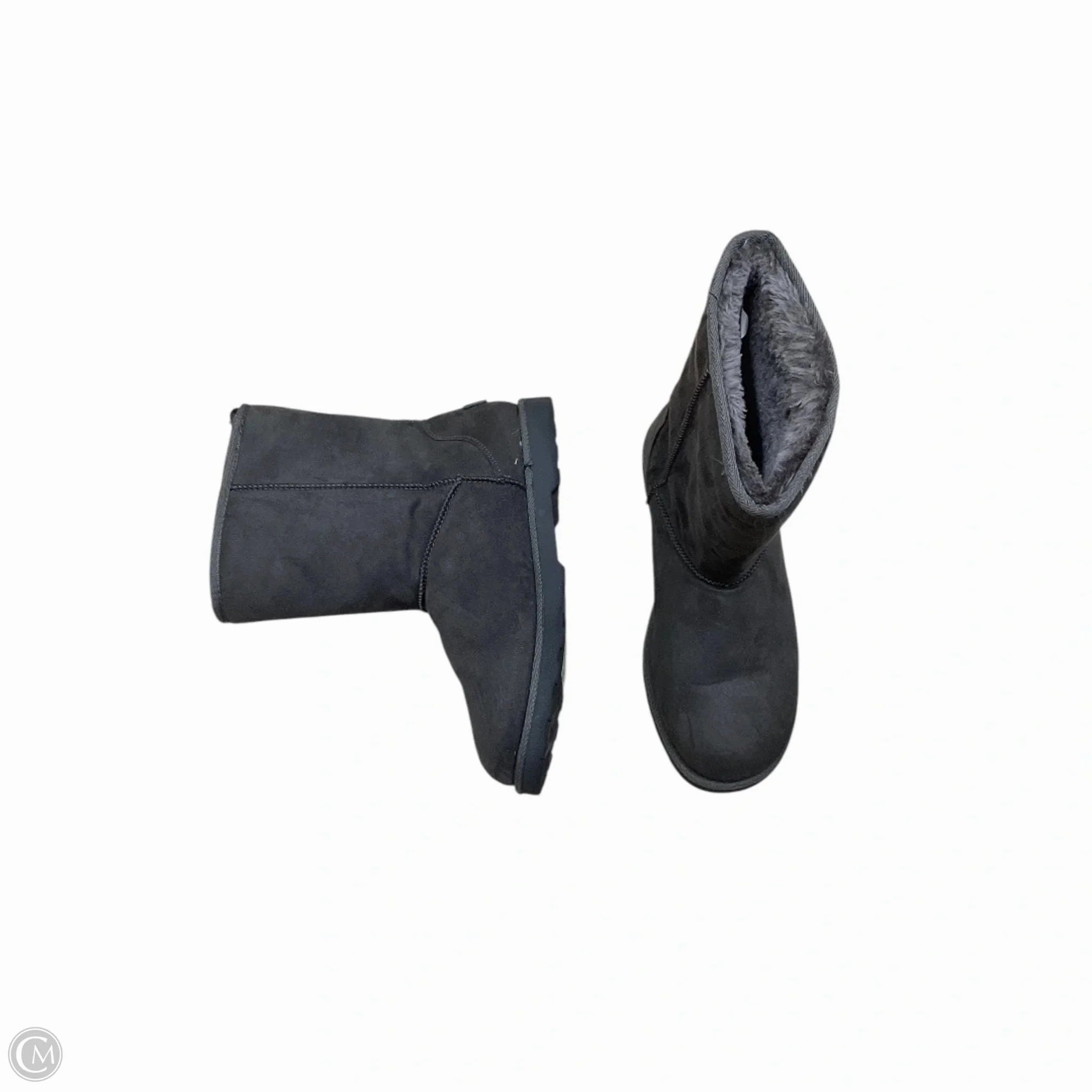 Boots Snow By Clothes Mentor In Grey, Size: 8.5 Hunter Wide Calf Boots