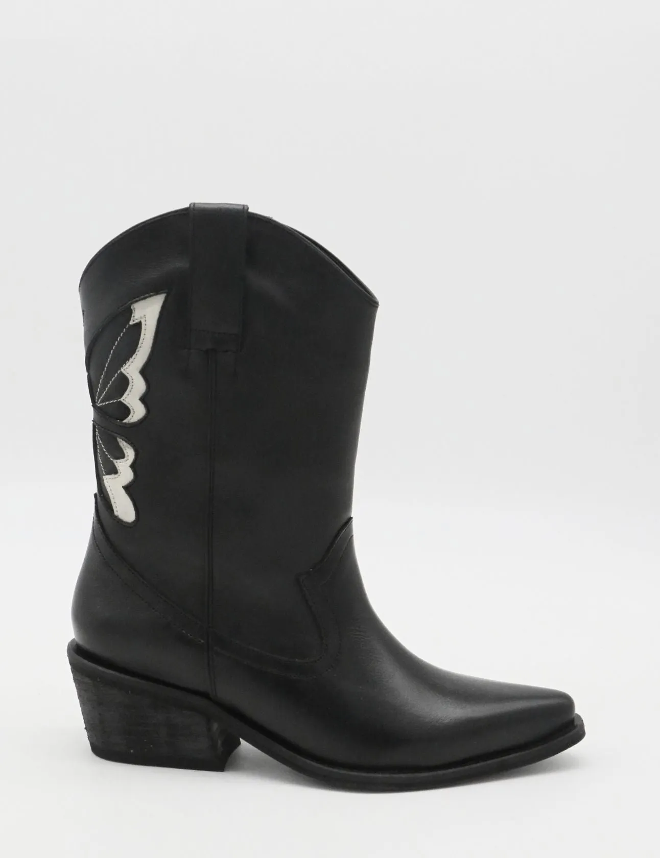 Walking Boots Best Woodstock western cowboy boots in black leather womens shoes