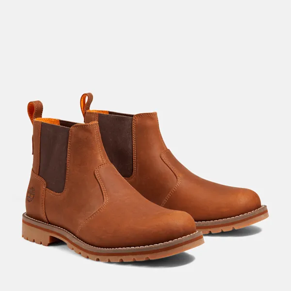 Timberland Redwood Falls Chelsea Boot Saddle Brushed Full-Grain Men'S Best Composite Toe Work Boots