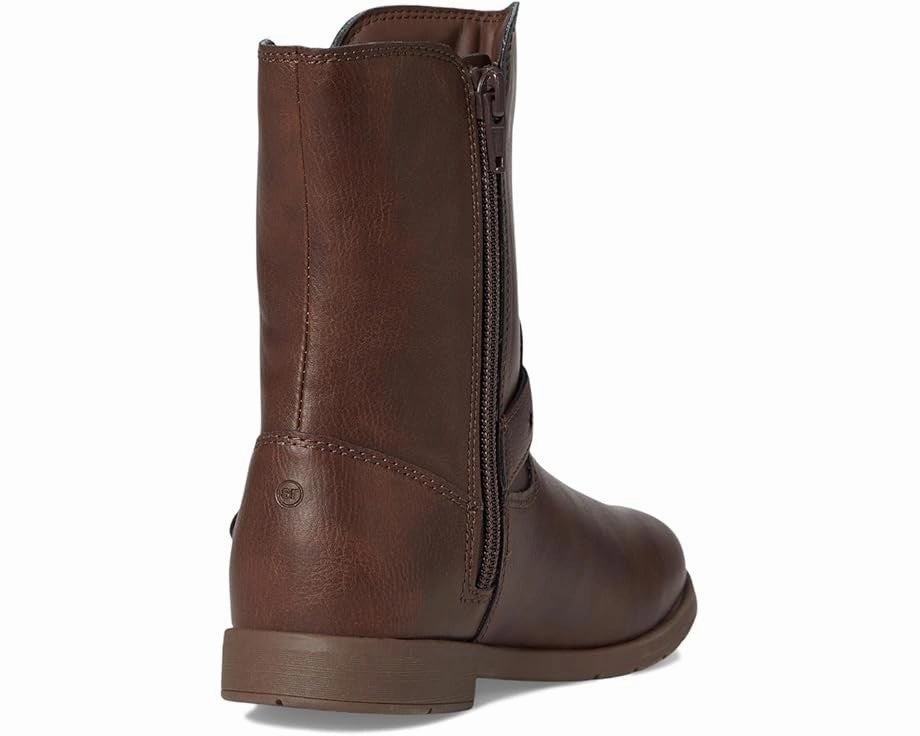 Boots On The Ground Meaning Stride Rite SR Lizz CG039001 Boots Kids Brown Leather Mid Calf Western ZOGG698