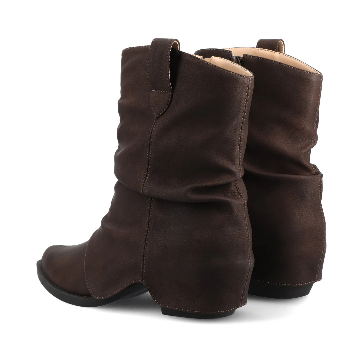 Leather Tramping Boots WYNETTE WESTERN ANKLE BOOTIES