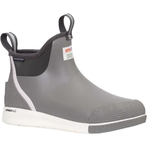 XTRATUF Men's Ankle Deck Sport Gray Pull On Boots ADSM100 Kamik Rubber Boots