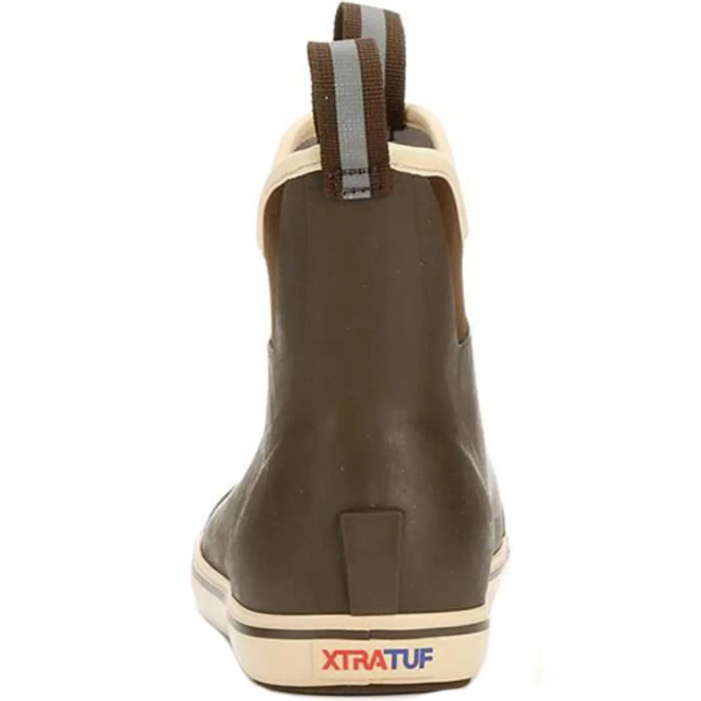 Cool Rain Boots XTRATUF Men's Waterproof Ankle Chocolate and Tan Deck Boot 22734