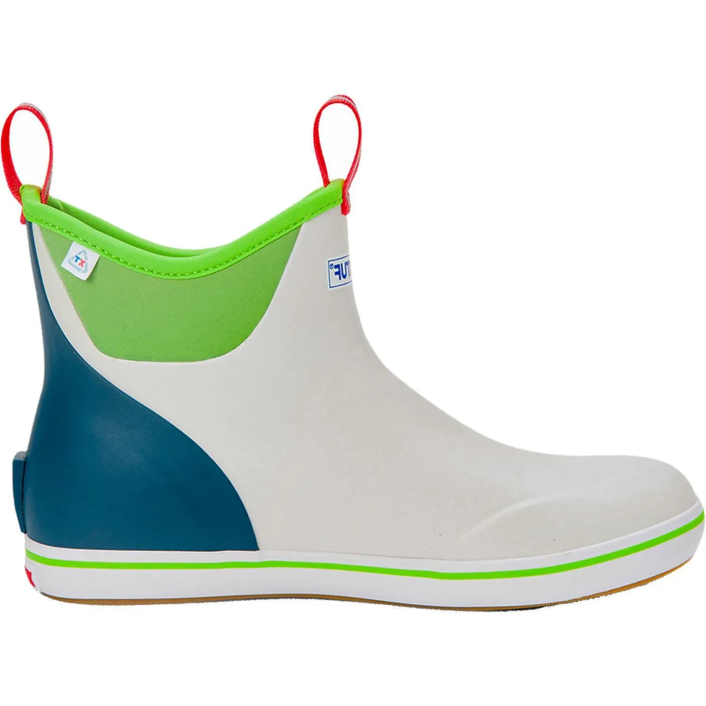 Doc Martens Motorcycle Boots XTRATUF Men's Yulex Ankle Deck Eco Gray Pull On Boots XMAB1EC