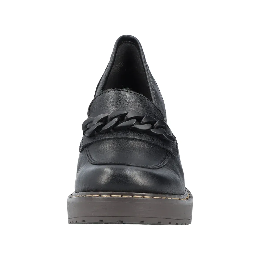 Y4150-00 Slip On Heel Black Ava Slip Ons