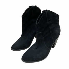 Clear Plastic Ankle Boots Boots Ankle Heels By Joie In Black, Size:7.5