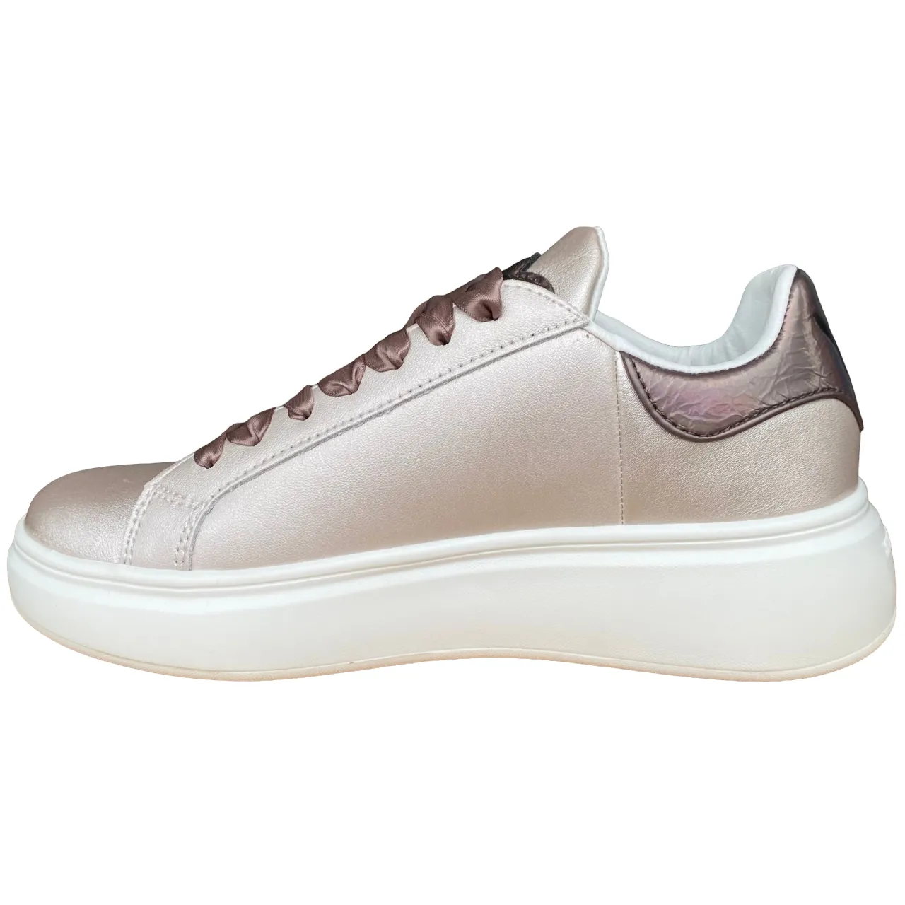 YNot scarpa sneakers da donna Queen YNI3420B platino La Gear Sneakers