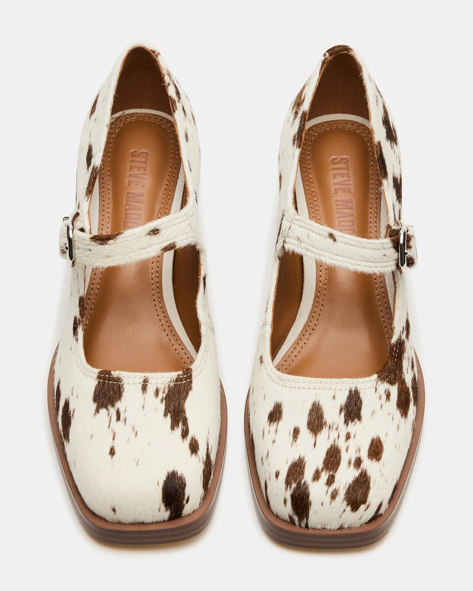 Leg Pants With Loafers LISBON BROWN COW PRINT