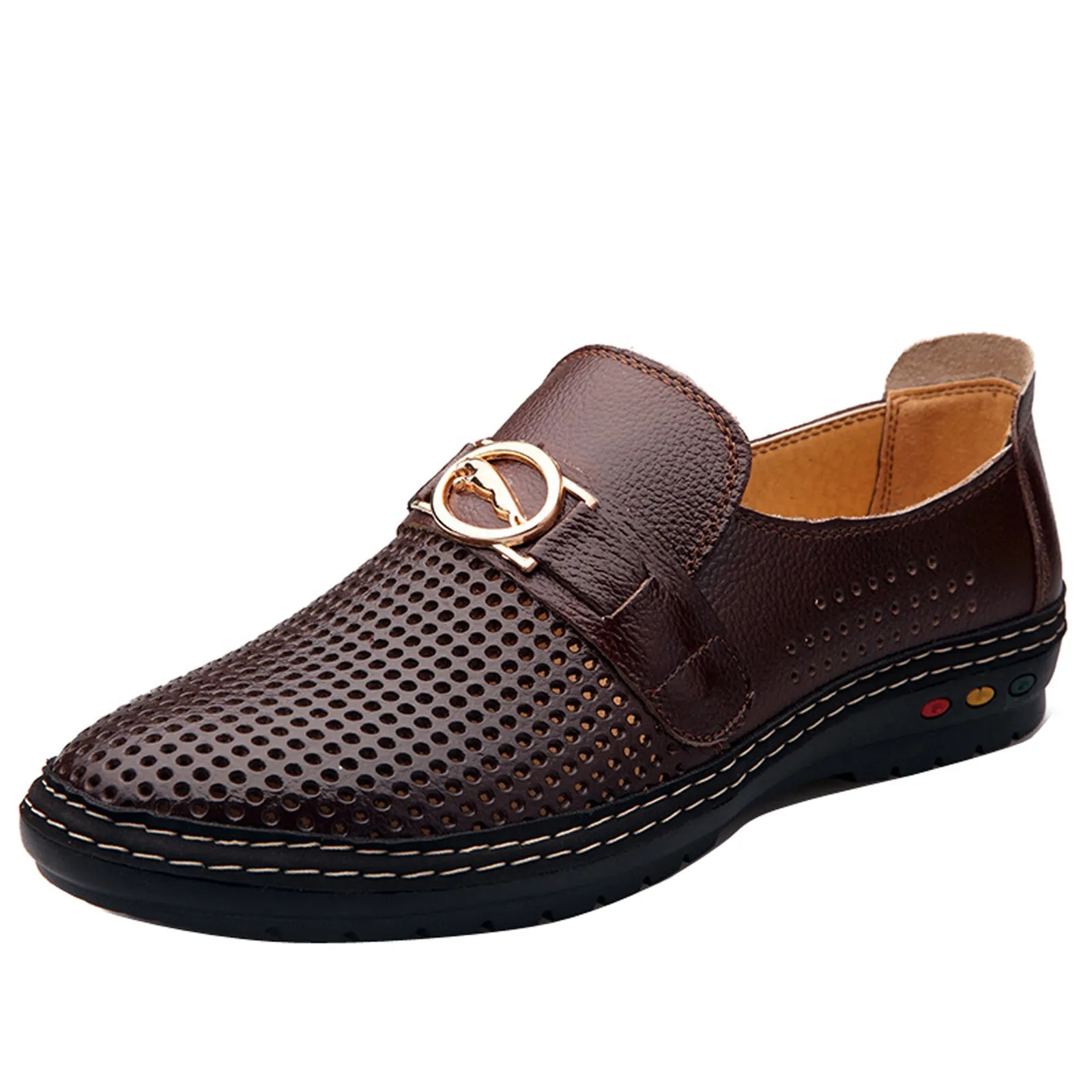 Size 14 Penny Loafers 2017 Spring/Summer New Men Leather Shoes Fashion Comfort Loafers Shoes For Men Designer Shoes Casual Breathable Mens Shoes