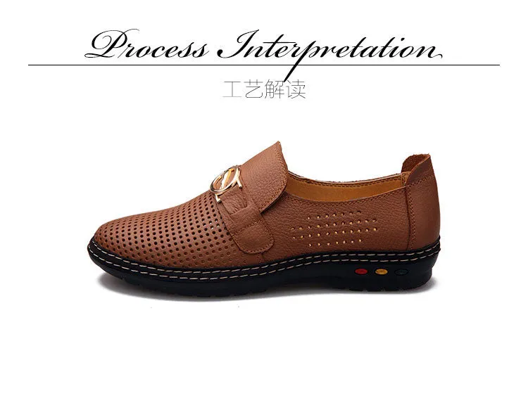 Lando Loafers 2017 Spring/Summer New Men Leather Shoes Fashion Comfort Loafers Shoes For Men Designer Shoes Casual Breathable Mens Shoes