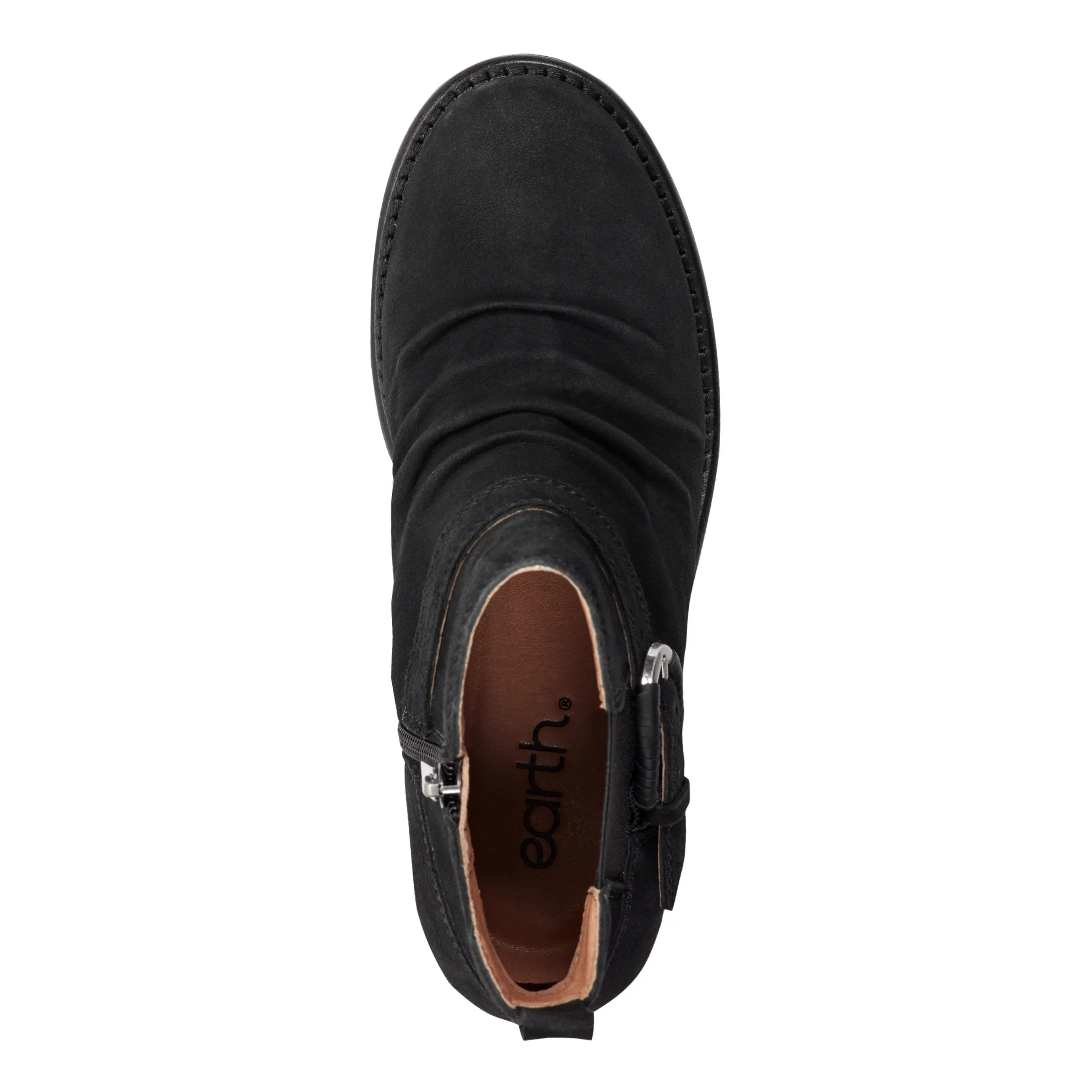 Zane Suede Ruched Booties Vintage Combat Boots