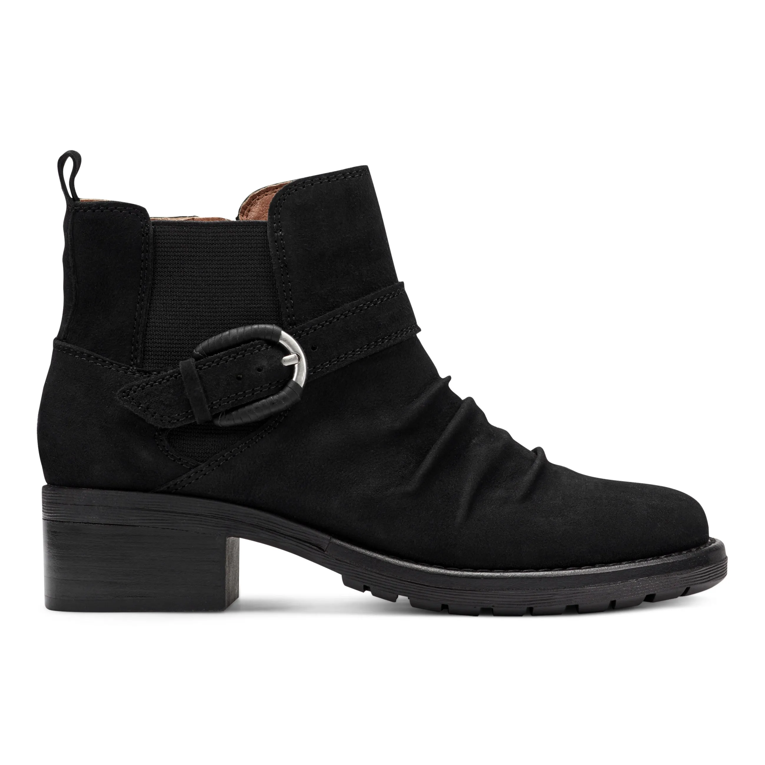 Rebel Boots Zane Suede Ruched Booties