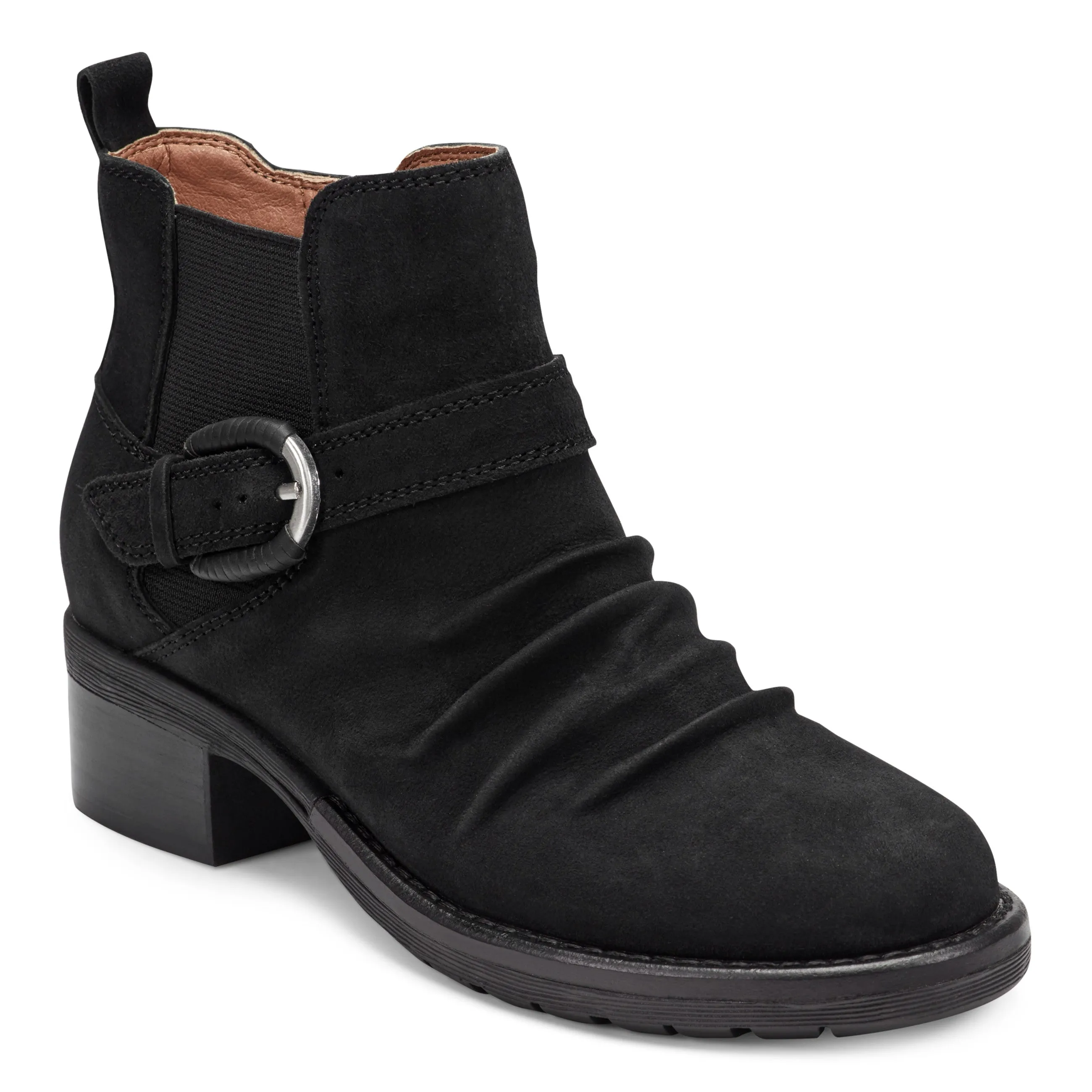 Ariat Steel Toe Work Boots Zane Suede Ruched Booties