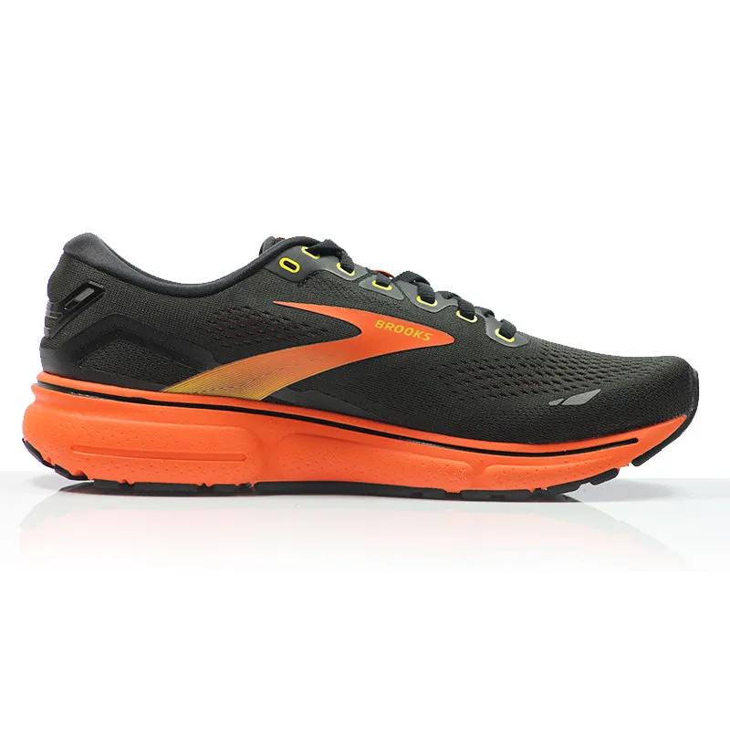 Best Wide Fit Running Shoes Brooks Ghost 15 Men's Running Shoe - Black/Yellow/Red