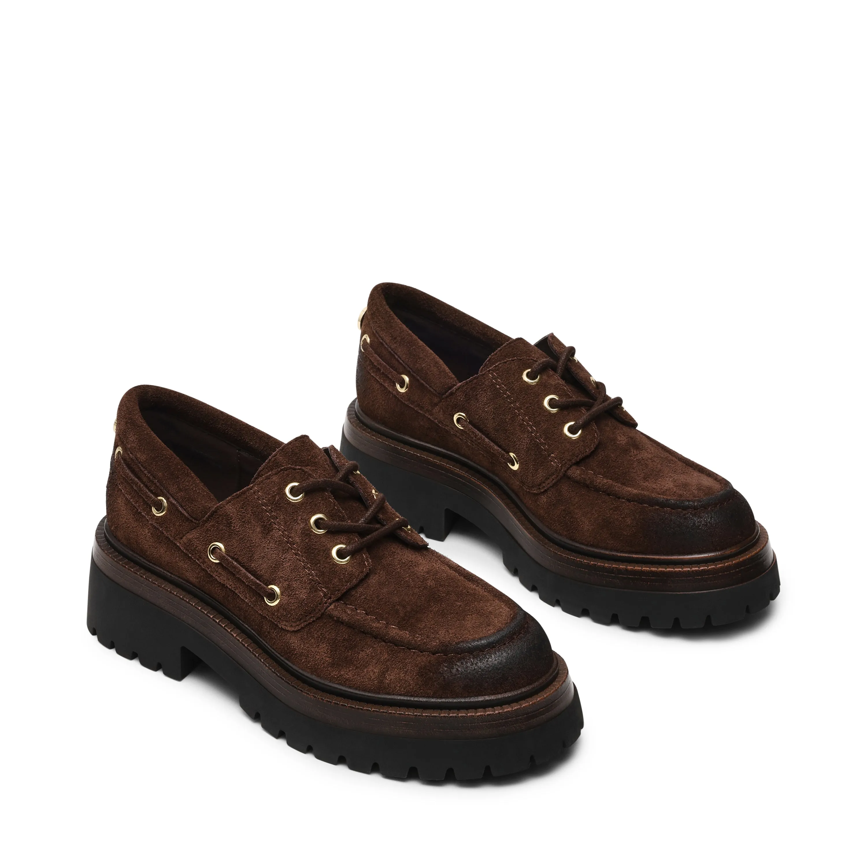 Detroit Flat Shoe BROWN SUED Comfiest Flat Shoes