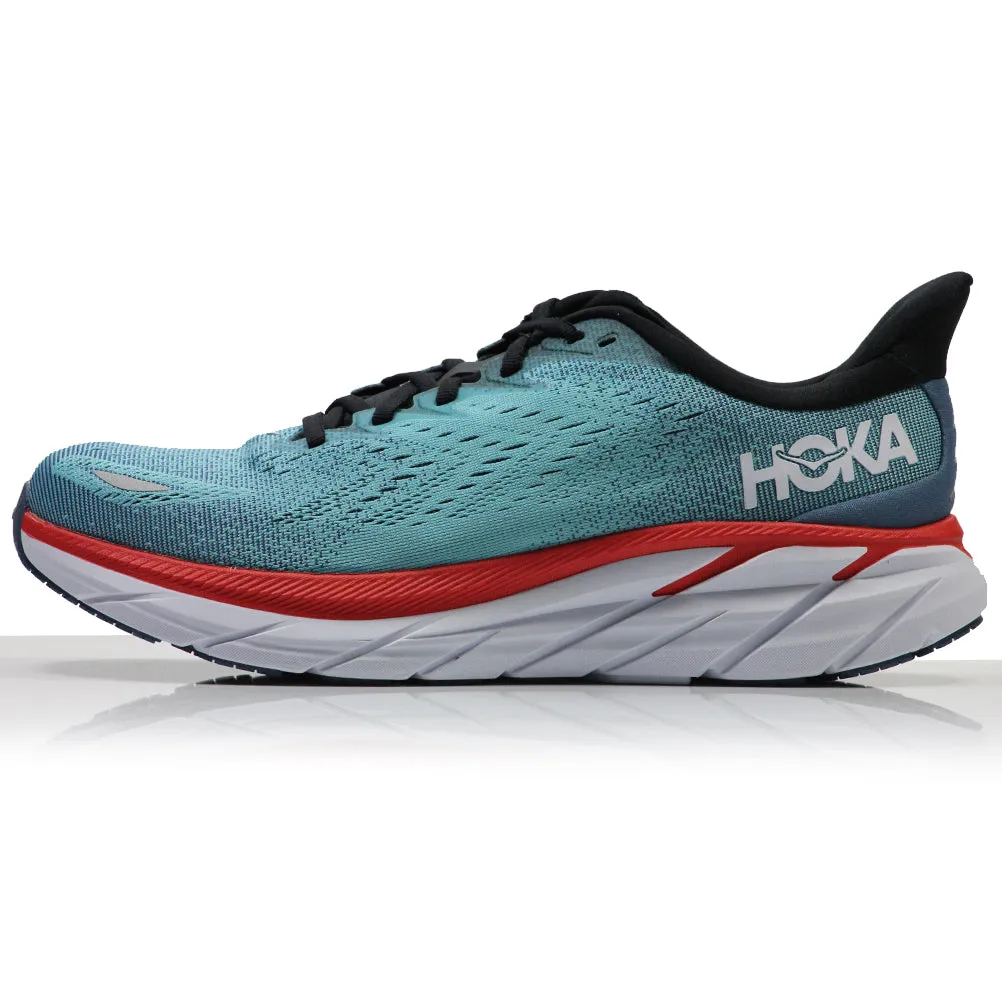 Arahi 7 Running Shoes Hoka One One Clifton 8 Men's Running Shoe - Real Teal/Aquarelle