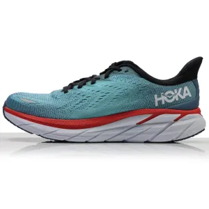 High Heel Running Shoes Hoka One One Clifton 8 Men's Running Shoe - Real Teal/Aquarelle