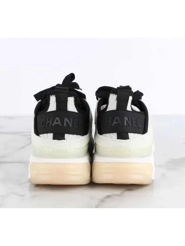 Mixed fiber quilting sneakers 36 5 Chanel Sneakers Bistro