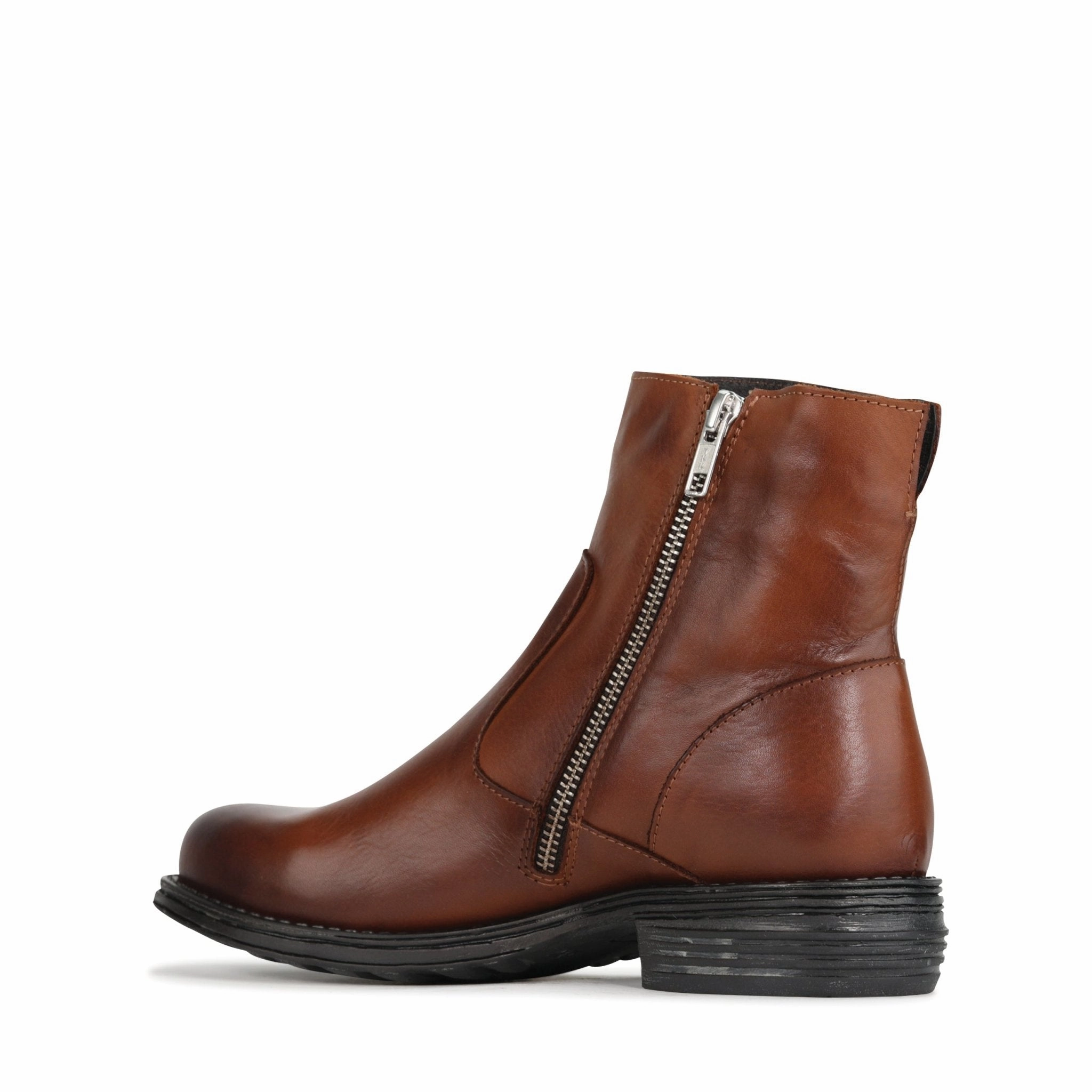 ZESPA Flat Round Toe Ankle Boots