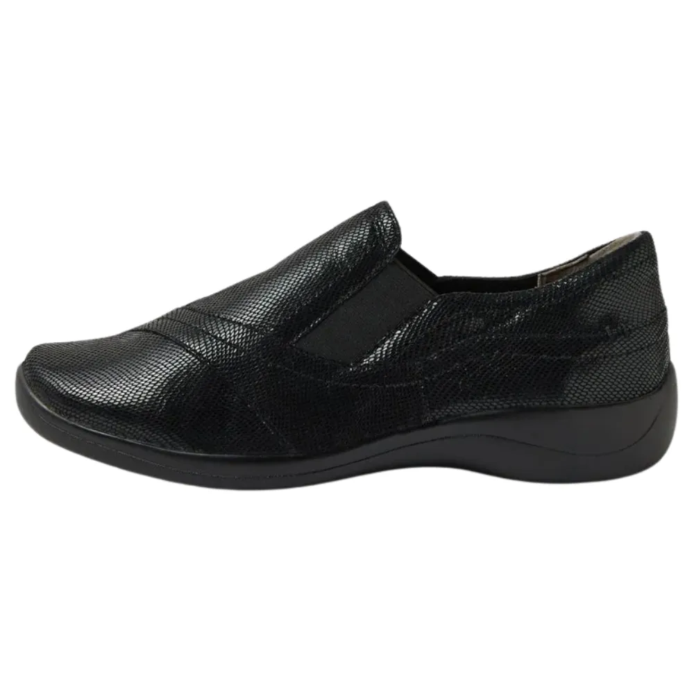 Ziera Java Black Lizard Slip-On (Women's) Slip-on Slip In Shoes